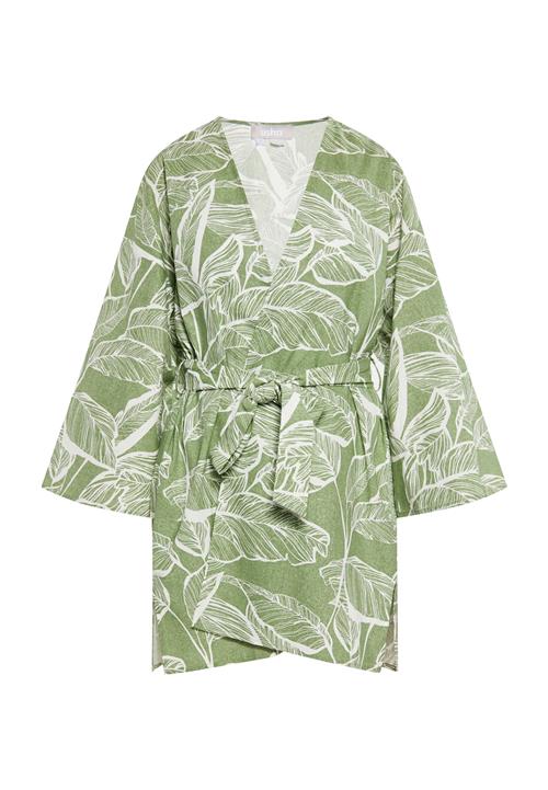 Se Usha Kimono  pastelgrøn / hvid hos About You