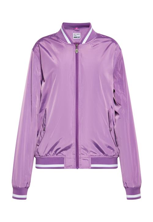myMo ATHLSR Overgangsjakke  lilla / hvid