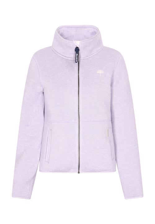 Se Schmuddelwedda Fleecejakke  lilla / hvid hos About You