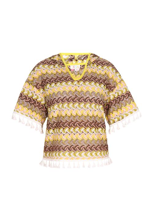 IZIA Shirts  brun / lysegul / lys pink / hvid