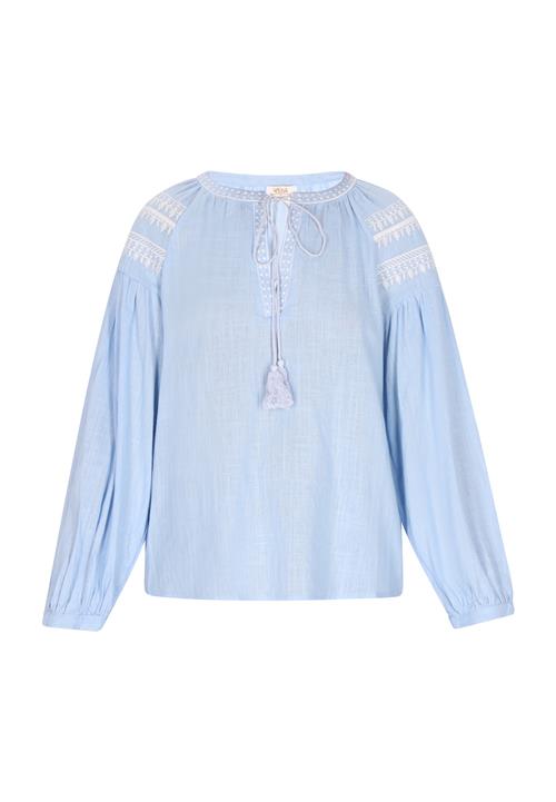 usha FESTIVAL Bluse  lyseblå / hvid