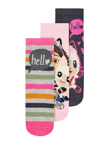 NAME IT 3-Pak Strømper Sille Grey Melange