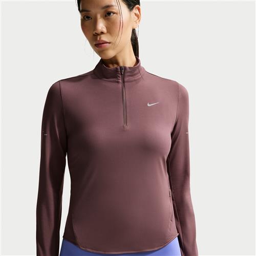 Nike Swift UV-løbetop med Dri-FIT og 1/4 lynlås til kvinder - lilla