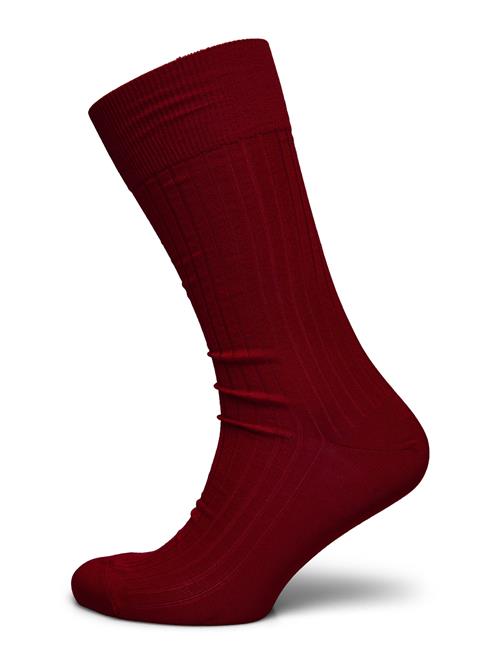 AN IVY | Red Ribbed Socks | 43-46