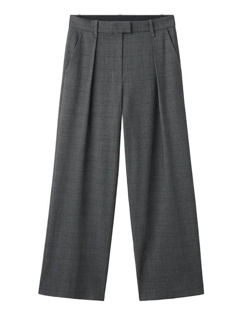 Mango | Pleated Check-Print Suit Trousers | 38