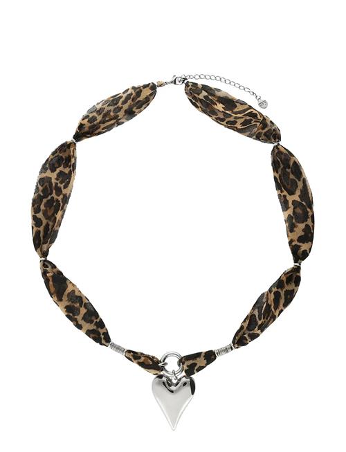My Jewellery | Necklace Leopard Cord Heart | ONE SIZE