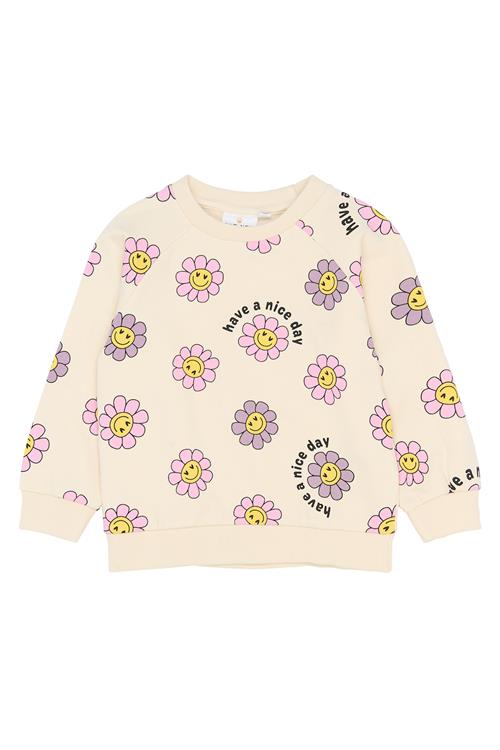 The New Siblings Saga Sweatshirt Gardenia Aop  Gardenia AOP-86 cm  Creme  86 cm  kvinde