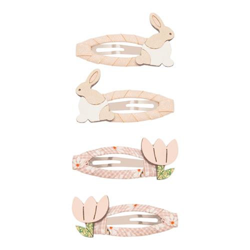Mimi & Lula Bunny & Flower Easter 4 Hårklemmer Multi  Multi-3-8  years  Lyserød  3-8 år  kvinde