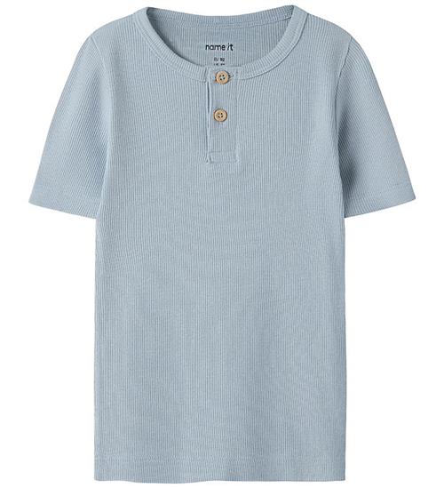 Name It T-shirt - Rib - Noos - NmmKab - Blue Fog