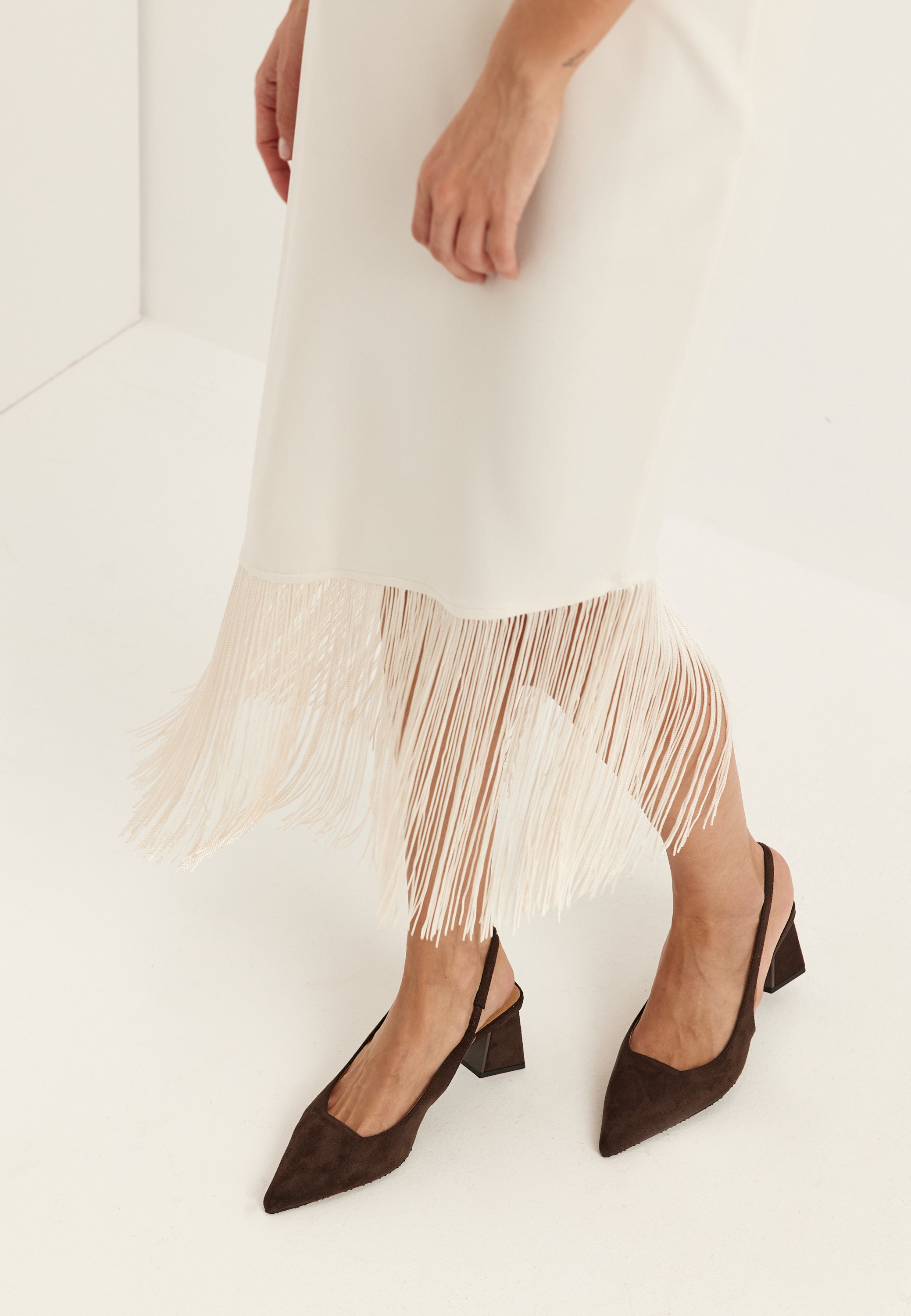 Bianco Biamaralyn Slingback Faux Suede