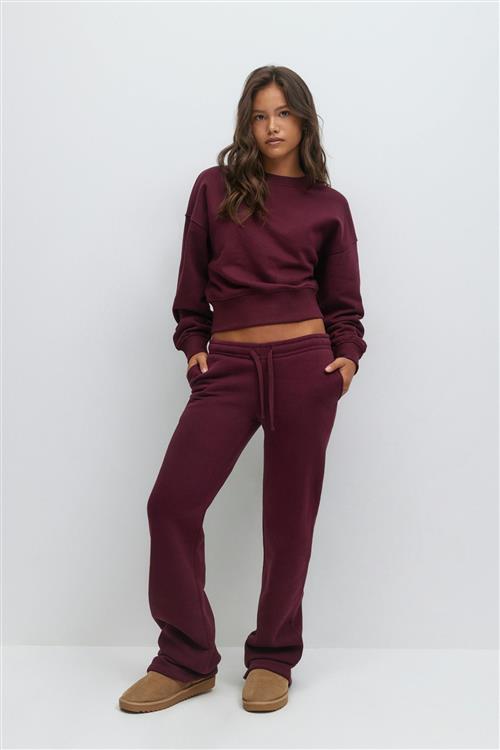 Gina Tricot - Y low waist sweatpants - bukser - Rød - 146/152 - Pige