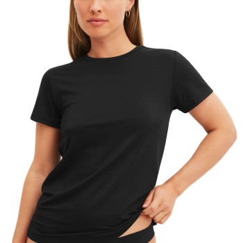 Calida Natural Skin T-shirt Sort Medium Dame