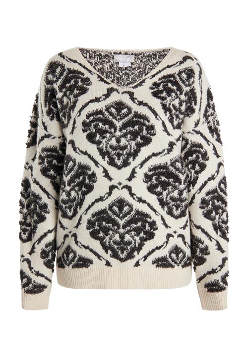 Usha Pullover 'Sivene'  creme / sort