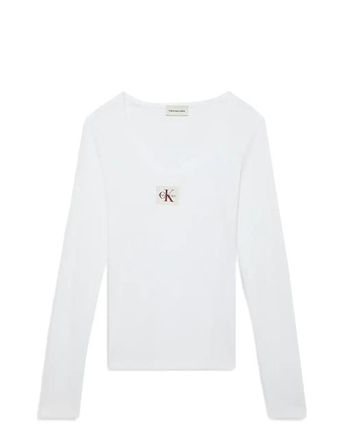 Calvin Klein Jeans | Ls Woven Label 2X2 Rib Scoop Nec | M