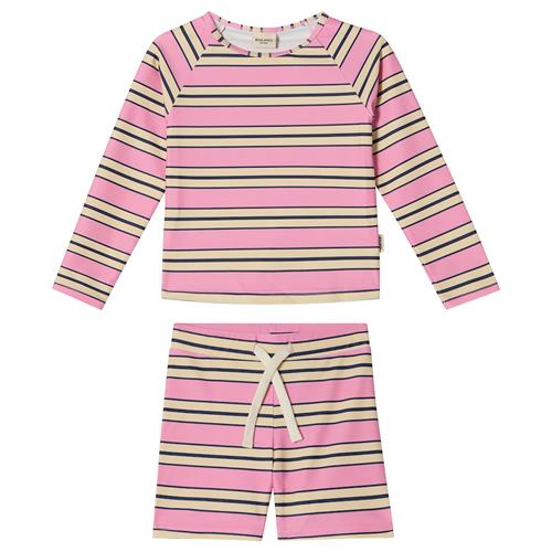 Kuling Rhodes UV-sæt Happy Pink Stripe  Happy Pink Stripe 98/104 cm  Lyserød  98/104 cm  unisex