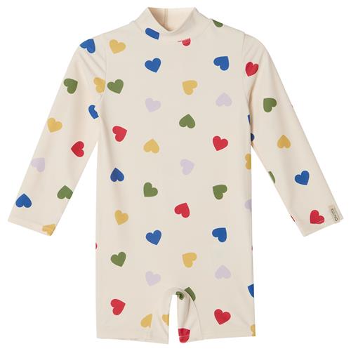 Kuling Tofta UV-dragt Rainbow Hearts Rainbow Hearts 98/104 cm  Hvid  98/104 cm  unisex