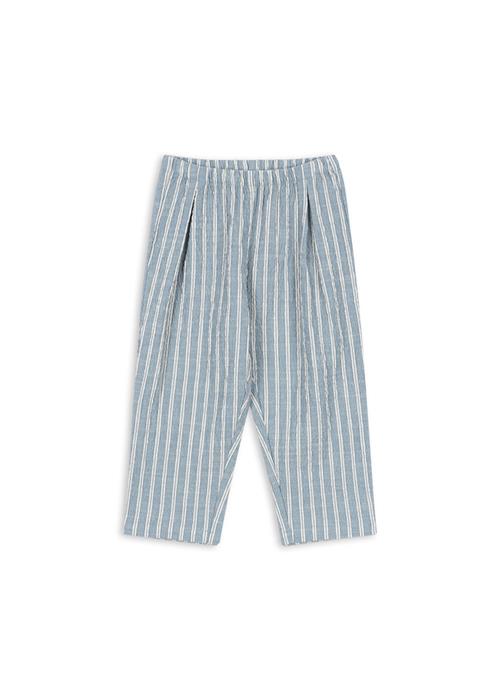 Konges Sløjd GOTS Elliot Bukser Trio Bleu Stripe  Trio Bleu Stripe 5-6 Y  Blå  5-6 år  mand