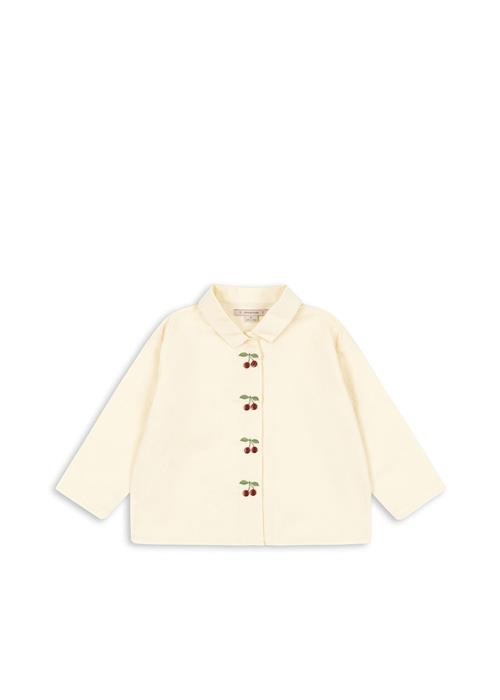 Konges Sløjd GOTS Evia Cherry Skjorte Cloud Cream  Cloud Cream 7-8 Y  Creme  7-8 år  kvinde