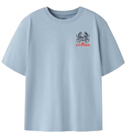 Se Name It T-shirt - NkmVelix - Blue Fog/Crabs hos KidsWorld