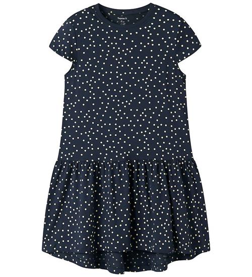 Se Name It Kjole - NkfVigga - Navy Blazer/Dots hos KidsWorld