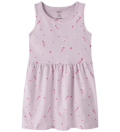 Name It Kjole - NmfVilinse - Lavender Fog/White Florals