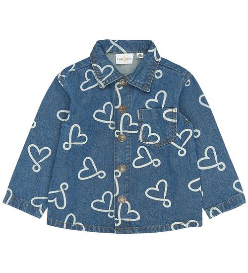 The New Skjorte - TnstShea - Medium Blue Denim AOP