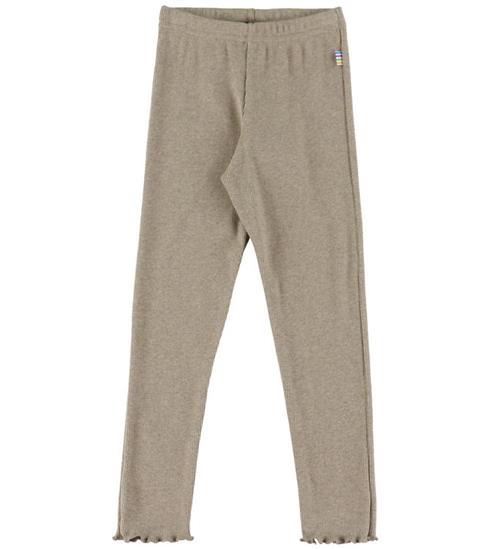 Se Joha Leggings - Rib - Mørk Beige hos KidsWorld