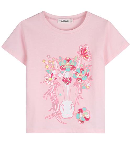 Billieblush T-shirt - Pink Pale m. Hestehoved