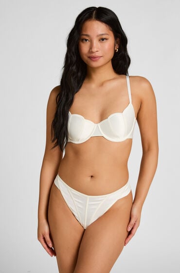 Hunkemöller Highleg String Britt Hvid