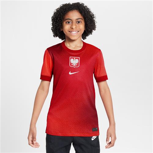 Polen 2024/25 Stadium Away Nike Dri-FIT Replica-fodboldtrøjer til større børn - rød