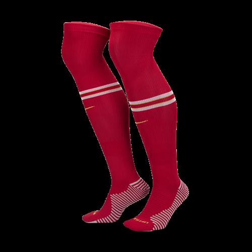 Knælange Liverpool FC Strike Home/Away Nike-fodboldstrømper - rød