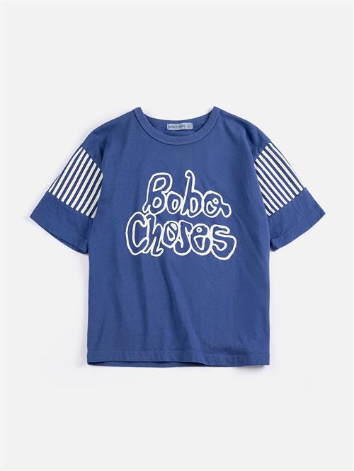Bobo Choses Bobo Choses By Hand T-shirt Navy Blue  Navy Blue 2-3 Y  Marineblå  2-3 år  mand