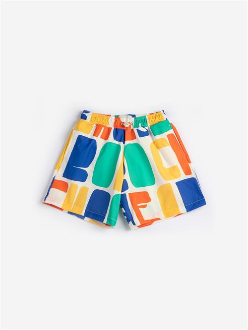 Bobo Choses Bobo Choses Color All Over Boardshorts Offwhite  Offwhite 10-11 Y  Hvid  10-11 år  kvinde