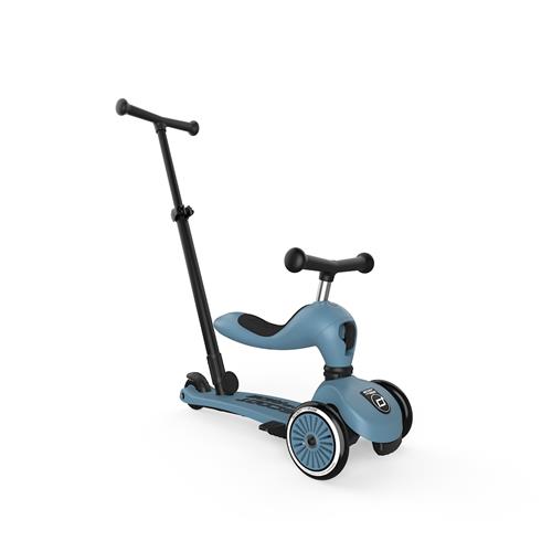 Scoot & Ride Highwaykick 1 Push & Go Sparkcykel Steel  Steel-1-5 Y  Blå  1-5 år  unisex