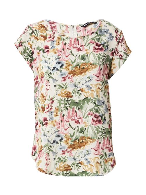 ONLY Bluse  dueblå / okker / grøn / lyserød / uldhvid