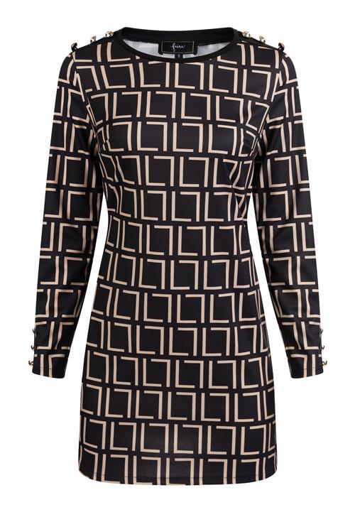 faina Kjole  beige / sort