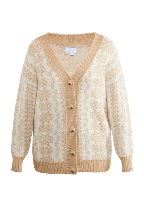 usha BLUE LABEL Cardigan 'Lynnea'  beige / creme / lysebrun