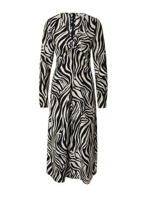 EDITED Kjole 'Vika'  creme / sort