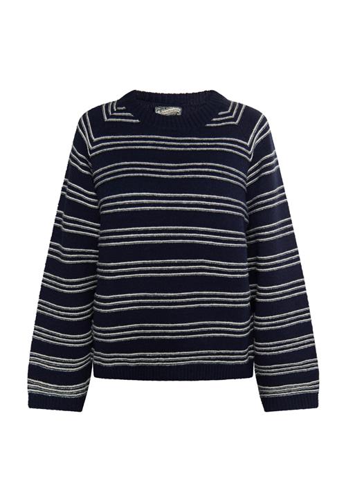 DreiMaster Vintage Pullover 'Altiplano'  marin / uldhvid