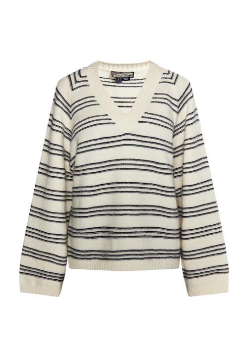 DreiMaster Vintage Pullover 'Incus'  natblå / æggeskal