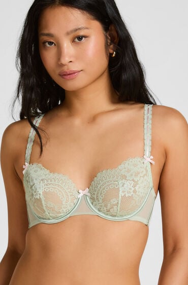 Hunkemöller Dorothy ikke-formstøbt bøjle-bh Grøn