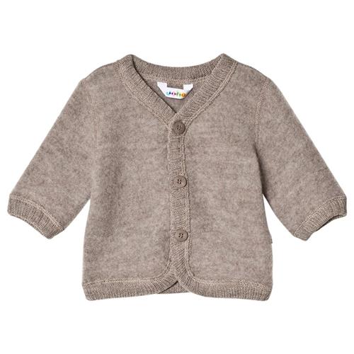 Joha Cardigan Toscana Melange Sesame Melange-100 cm Wool Beige  100 cm  unisex