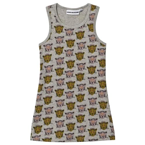 Se Gardner and the gang The Tank Top Dress Kate And Allen Light Grey 1-2 Y    1-2 år  kvinde hos Babyshop
