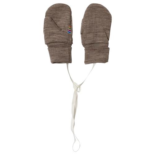 Joha Mittens Basic Sesame Melange Sesame Melange-90/100 cm Wool Beige  90/100 cm  unisex