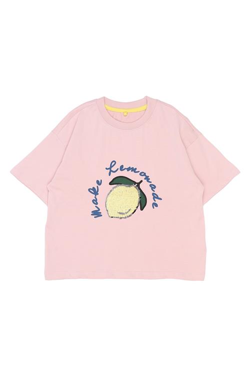 The New Shannet Kortærmet T-shirt Silver Pink  Silver Pink-5-6 Y  Lyserød  5-6 år  kvinde