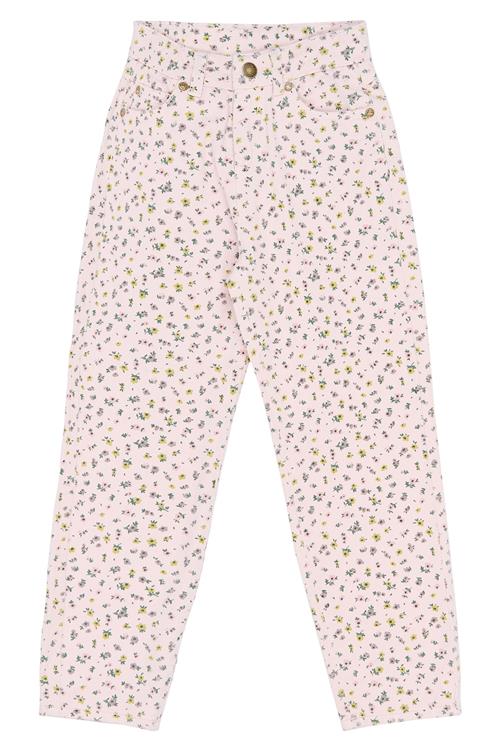 The New Selda Mom Fit Jeans Light Lilac Aop  Light Lilac AOP-4 Y  Lilla  4 år  kvinde