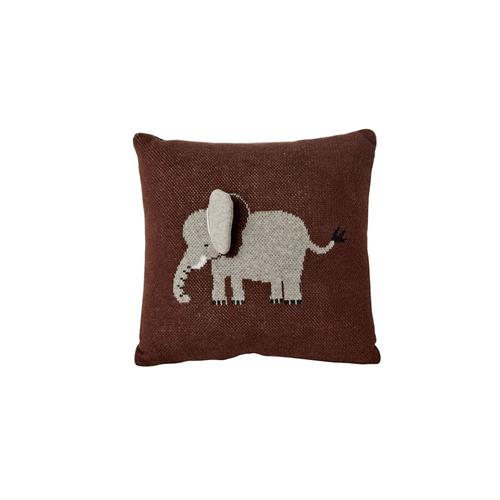 RICE Elephant Lille Pude Chocolate Brown  Chocolate Brown One Size  Brun  One Size  unisex