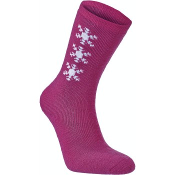 Seger Strømper Lillen Junior Sock Rosa uld Str 28/30 Barn