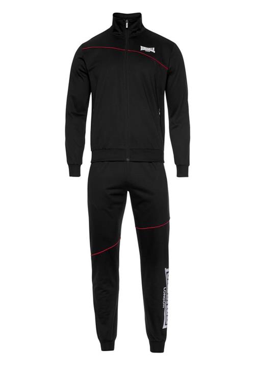 LONSDALE Joggingdragt 'Geddington'  blodrød / sort / hvid