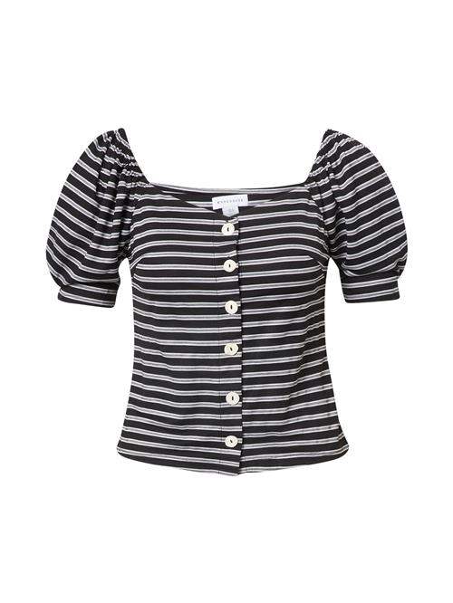 Se Warehouse Bluse  sort / hvid hos About You